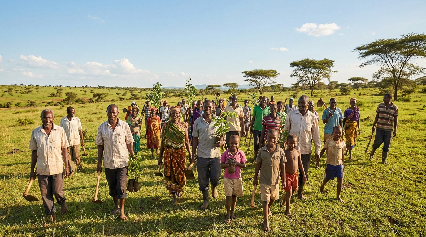 Community tree planting